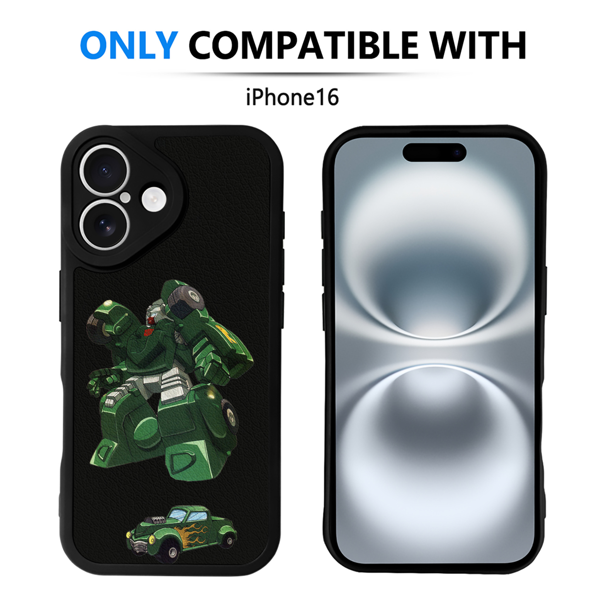 （画像用）  【iPhone 16シリーズ対応】シリコンスマホケース（レザー調） 材質：シリコン